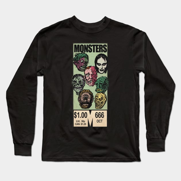 The Marvelous Age of Monsters Long Sleeve T-Shirt by UnlovelyFrankenstein